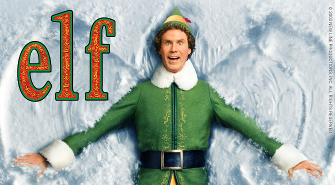 elfas guli ant sniego