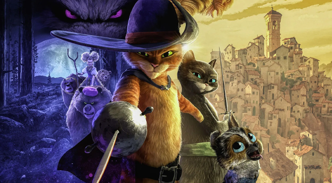 oranž kass tema kahe maailma taga, üks tume ja üks hele 