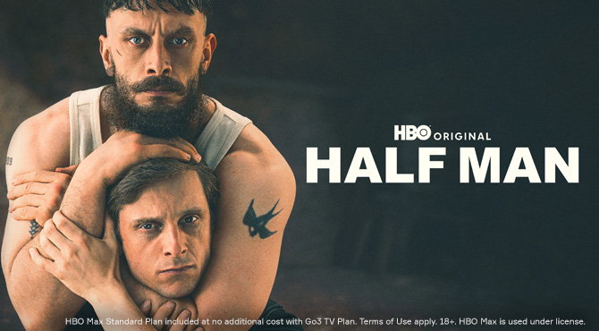 two men holding hands