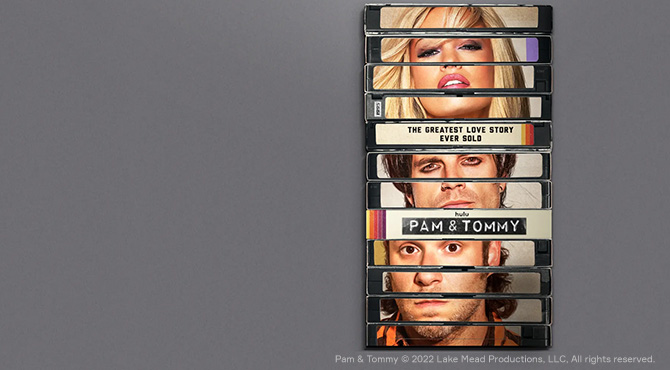 a woman and two men shown on cassettes 